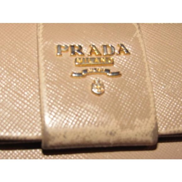 PRADA, Nude Pale Pink Leather XL Zip-around Wallet - Picture 3 of 11